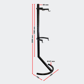 Fietsenrek regelbaar ophangsysteem max. 2 fietsen 90 kg