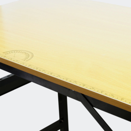 Opklapbare werktafel met liniaal en gradenboog 100 x 60 cm