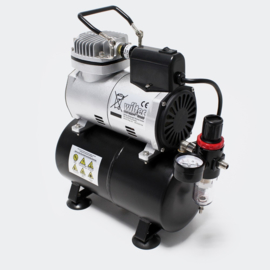 Airbrush Compressor AF186 met start-stop automatische manometer