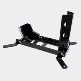 Inrijwielklem motorfiets standaard voor-achterwiel (450kg) zwart