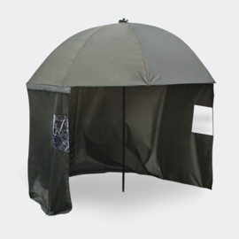 Vissersparaplu 250cm met zijwand 2 ramen wind- en regenbescherming