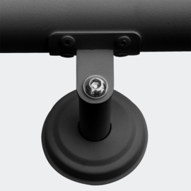 Trapleuning handrail wandbevestiging zwart 190cm