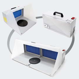 Airbrush spuitcabine verf filterafzuiging 4m³/min 12V