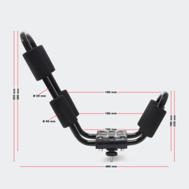 Dakdrager kano kajak 2 stuks incl. 2 bevestigings riemen