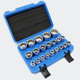 21-delige doppen set momentsleutel 21 stks 1/2" 8-36mm