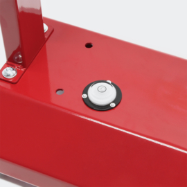 Balanceermachine motorfiets wiel rood
