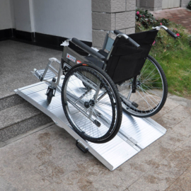 Rolstoelhelling Aluminium dubbel inklapbaar 152cm 270kg