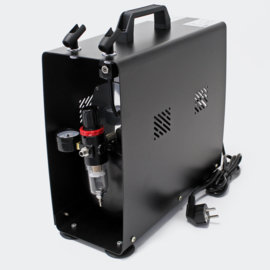 Airbrush-compressor AF-196A met 2 cilinders 2-staps schakelaar