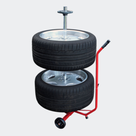 Velgenboom aluminium trolley voor 4 wielen
