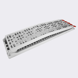 Oprijplaat opvouwbaar draagbaar aluminium 226cm 410kg