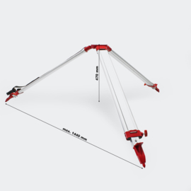 Laserstatief waterpas telescopisch uitschuifbaar 162.5cm