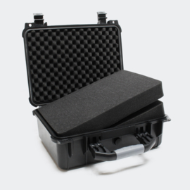 Opbergkoffer Hardcase zwart large 40.6x33x17.4cm