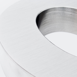 Huisletter a Arial rvs/inox 3D 20cm weerbestendig