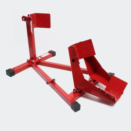 Inrijwielklem motorfiets standaard achterwiel (380kg) rood