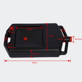 Olie-opvangbak plastic container 8 liter