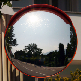 Verkeersspiegel veiligheidsspiegel uitrit convex bolle kijkhoek 80cm