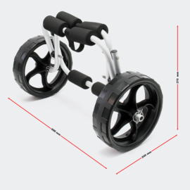 Bootwagen trolley Kajak Kano tot 45 kg met PU-wielen en nylon riem