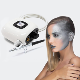 Draagbare mini-airbrushcompressorset V5 dubbele actie