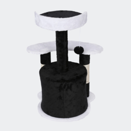 Krabpaal krabboom kattenboom zwart-wit 65cm
