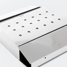 Brievenbus muurmontage V7 zilver