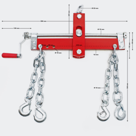 Kraanhijswerktuiglift nivelleerketting tot 900 kg