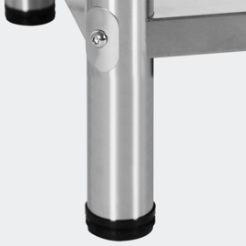 Werktafel inox rvs tuintafel 100 x 60 x 85 cm