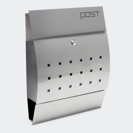 Brievenbus muurmontage V7 zilver