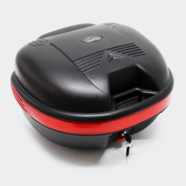 Helmkoffer topkoffer voor moto bromfiets scooter mat zwart 31 liter