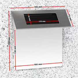 Huisnummer solar LED verlichting wit incl. cijfers/letters