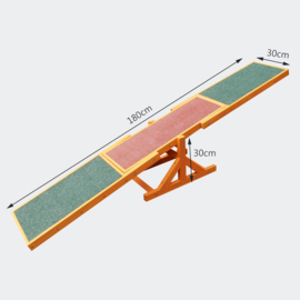Honden loopplank trainer hout antislip