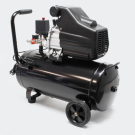 Luchtcompressor 50 liter tank 8 bar 1100W dubbele aansluiting