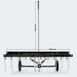 Ontmosser kam 100cm zitmaaier tractor