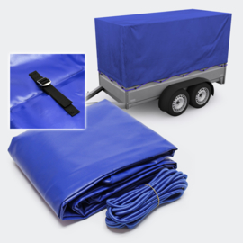 Afdekzeil hoes aanhangwagen 2090x1140x880mm met 2 riemen