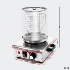 Hot Dog worst verwarmer steamer 450 watt