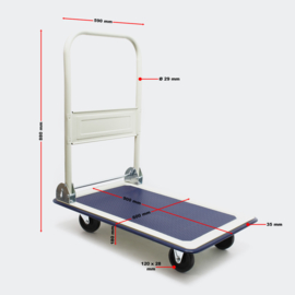 Platform handkar vouwtransportwagen max 300kg
