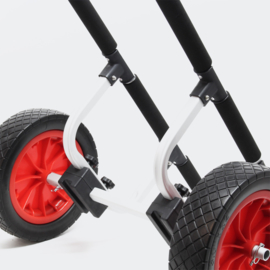 Aluminium trolley bootwagen kano kajak max. 90 kg met PU-wielen