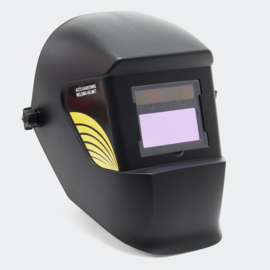 Zwarte automatische lashelm met verduistering