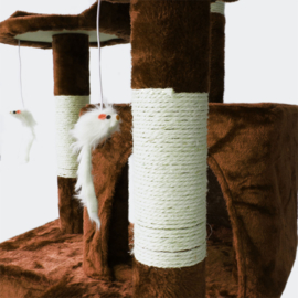 Krabpaal krabboom kattenboom bruin 170cm