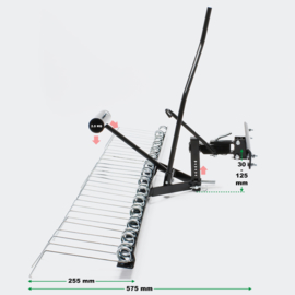 Ontmosser kam 120cm zitmaaier tractor