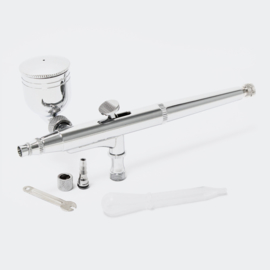Airbrush pistool T132 dubbele actie functie en laterale beker