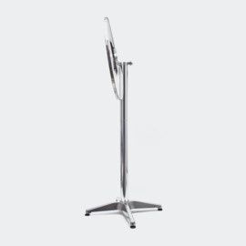 Ronde aluminium tafel inklapbaar in hoogte verstelbaar 74cm/114cm Ø60cm