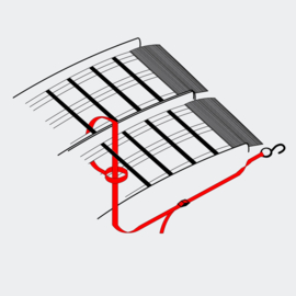 Oprijplaat opvouwbaar draagbaar aluminium 226cm 410kg
