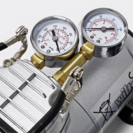 Airbrush-compressor AS20W met vacuümpomp