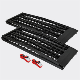 Oprijplaat opvouwbaar draagbaar aluminium 2 stuks 274cm 1360kg