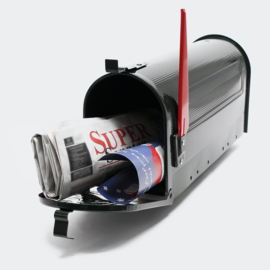 US Mailbox Amerikaans Design zwart losse brievenbus