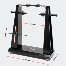 Balanceermachine motorfiets wiel zwart