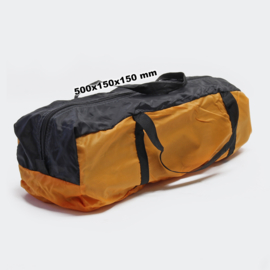 Iglo campingtent 3 personen oranje-zwart
