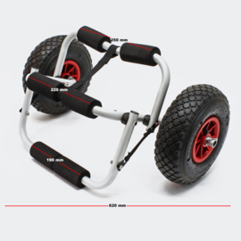 Kayak kano bootwagen aluminium 45kg