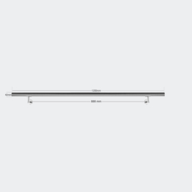 Trapleuning handrail wandbevestiging RVS 120cm