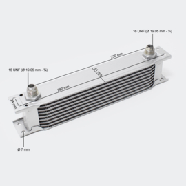 Aluminium oliekoeler met 9 rijen
